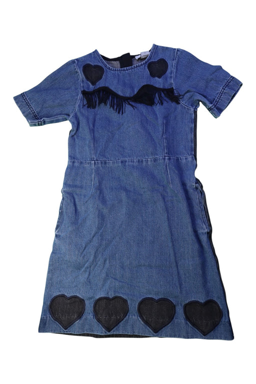 A Blue Short Sleeve Dresses from Stella McCartney in size 10Y for girl. (Front View)