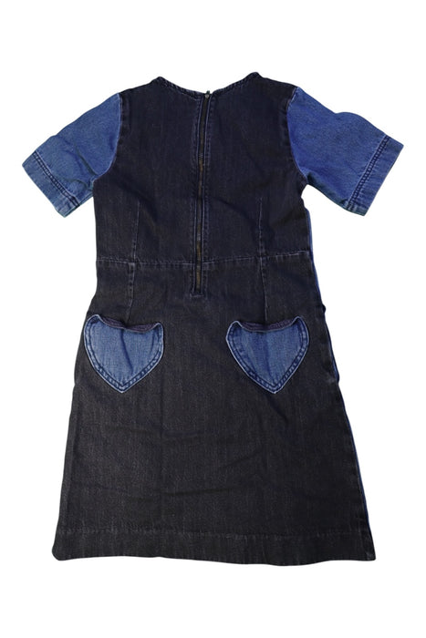 A Blue Short Sleeve Dresses from Stella McCartney in size 10Y for girl. (Back View)