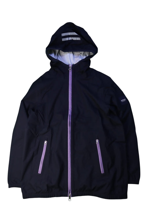 A Black Rain Jackets from Aigle in size 12Y for boy. (Front View)