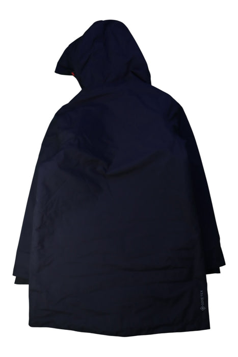 A Navy Coats from Aigle in size 12Y for girl. (Back View)