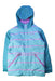 A Blue Ski Jackets from Columbia in size 12Y for girl. (Front View)