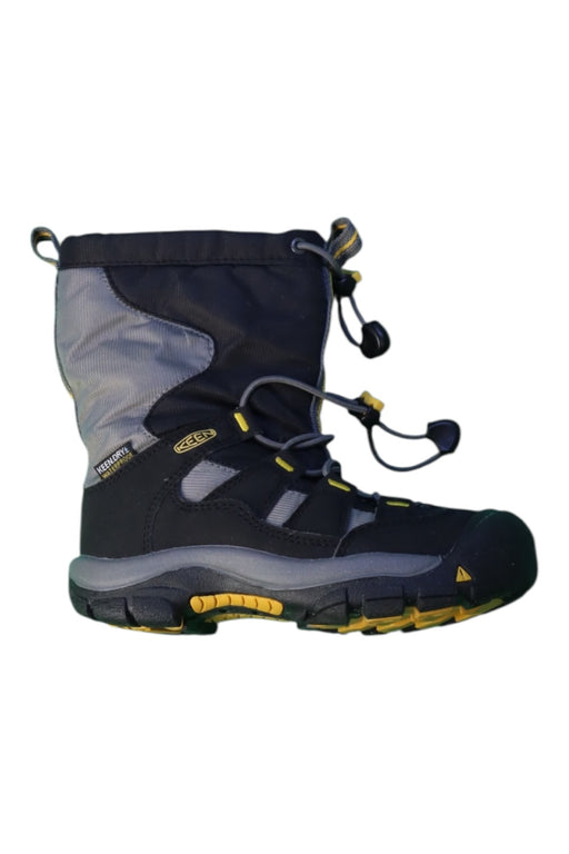 A Black Winter Boots from Keen in size 6T for neutral. (Front View)