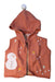 A Orange Outerwear Vests from Mimi Mono in size 4T for girl. (Front View)