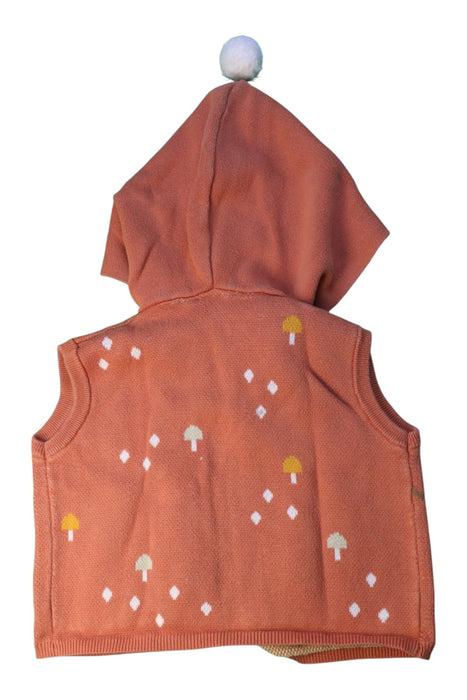 A Orange Outerwear Vests from Mimi Mono in size 4T for girl. (Back View)