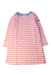 A Pink Long Sleeve Dresses from Miki House in size 2T for girl. (Front View)