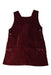 A Burgundy Overall Dresses from Emile et Ida in size 4T for girl. (Front View)