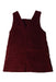 A Burgundy Overall Dresses from Emile et Ida in size 4T for girl. (Back View)