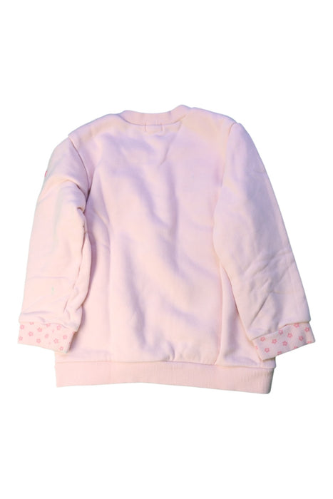 A Pink Crewneck Sweatshirts from Miki House in size 2T for girl. (Back View)
