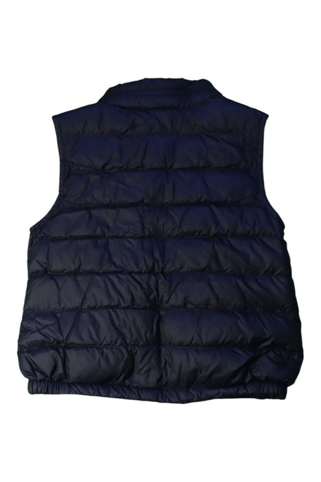 A Navy Outerwear Vests from Moncler in size 3T for girl. (Back View)