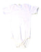 A White Short Sleeve Bodysuits from Nature Baby in size 2T for girl. (Front View)