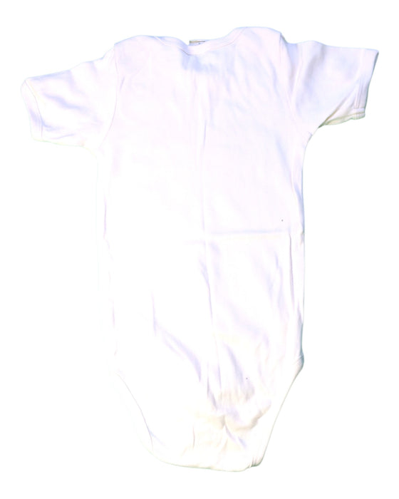 A White Short Sleeve Bodysuits from Nature Baby in size 2T for girl. (Back View)