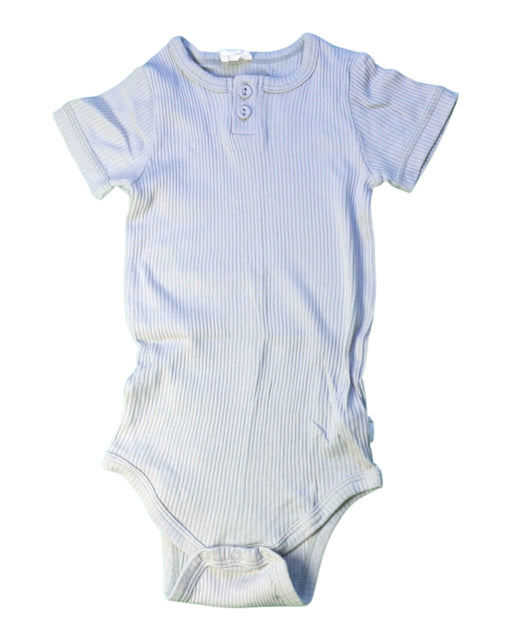 A Blue Short Sleeve Bodysuits from Jamie Kay in size 2T for girl. (Front View)