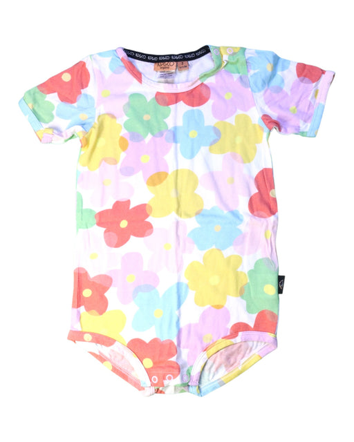 A Multicolour Short Sleeve Bodysuits from Kip&Co in size 2T for girl. (Front View)