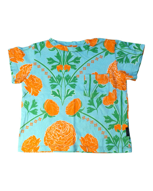 A Blue Short Sleeve Tops from Kip&Co in size 2T for girl. (Front View)
