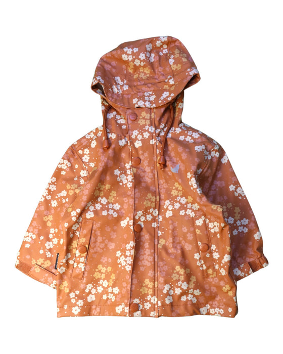 A Orange Rain Jackets from Crywolf in size 6-12M for neutral. (Front View)