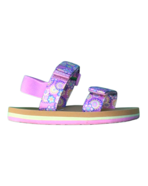 A Purple Sandals from Roxy in size 18-24M for girl. (Front View)