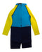 A Blue Rash Guards from Arena in size 5T for neutral. (Back View)