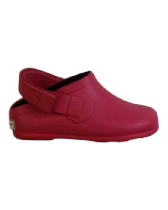 A Red Rain Boots from Burberry in size 3T for girl. (Front View)