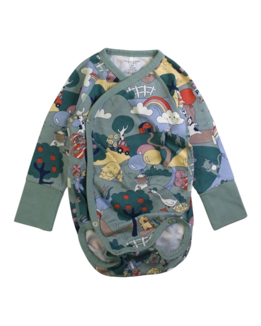 A Multicolour Long Sleeve Bodysuits from Polarn O. Pyret in size 3-6M for neutral. (Front View)