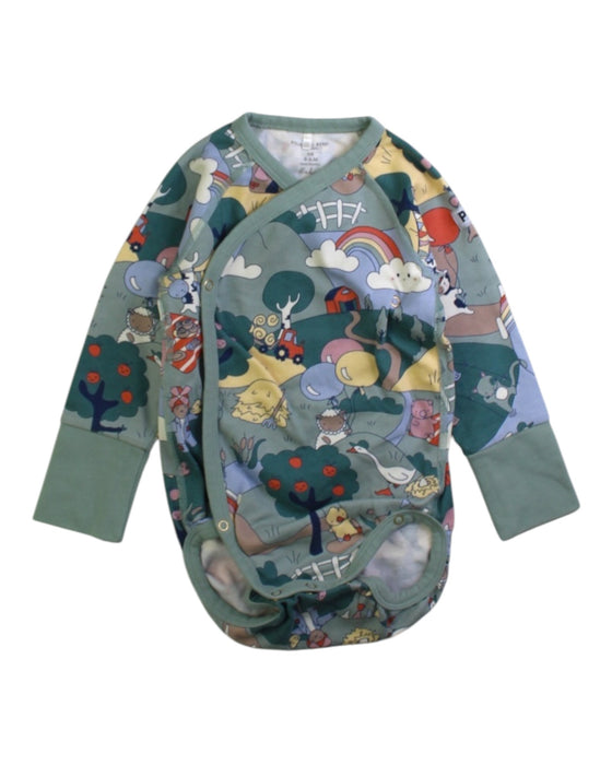 A Multicolour Long Sleeve Bodysuits from Polarn O. Pyret in size 3-6M for neutral. (Front View)