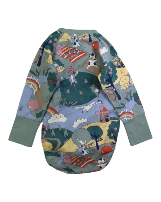 A Multicolour Long Sleeve Bodysuits from Polarn O. Pyret in size 3-6M for neutral. (Back View)
