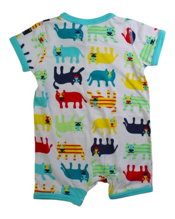 A Multicolour Short Sleeve Rompers from Polarn O. Pyret in size 0-3M for boy. (Back View)