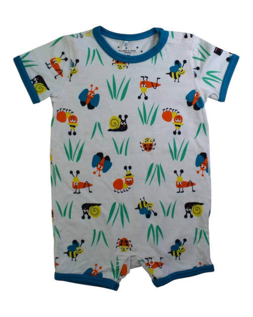 A Multicolour Short Sleeve Rompers from Polarn O. Pyret in size 6-12M for boy. (Front View)