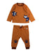 A Orange Pants Sets from Polarn O. Pyret in size 3-6M for neutral. (Front View)