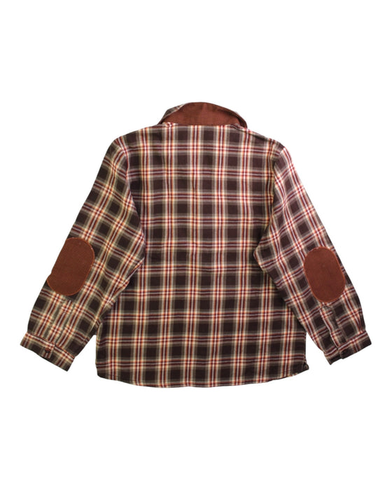 A Brown Long Sleeve Shirts from Les Enfantines in size 8Y for boy. (Back View)