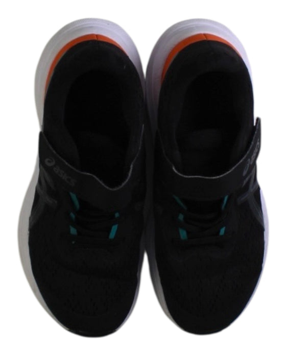 A Black Sneakers from ASICS in size 10Y for boy. (Back View)