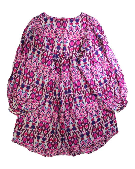 A Pink Long Sleeve Dresses from Excuse My French in size 10Y for girl. (Back View)