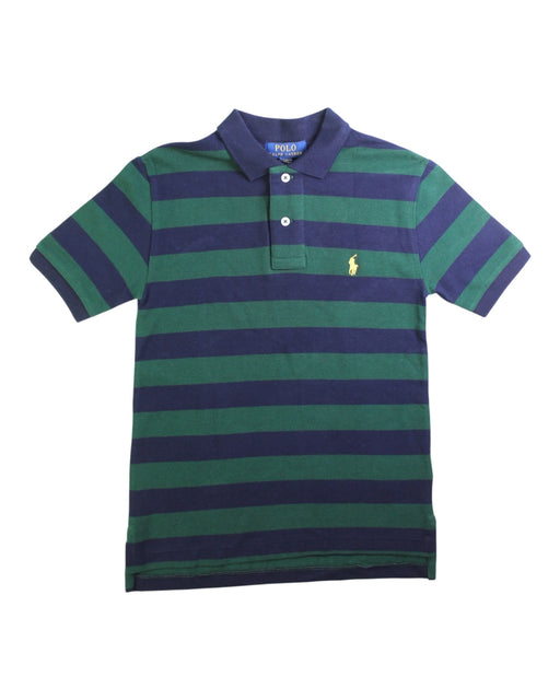 A Green Short Sleeve Polos from Polo Ralph Lauren in size 8Y for boy. (Front View)