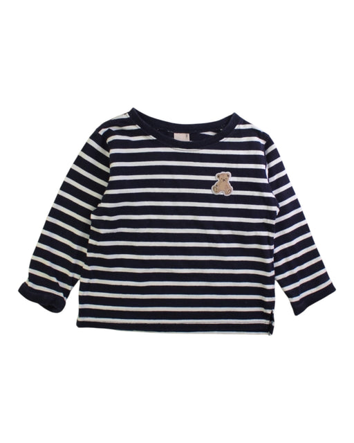 A Navy Long Sleeve T Shirts from Petit Main in size 2T for neutral. (Front View)