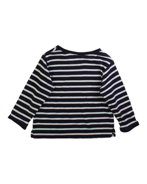 A Navy Long Sleeve T Shirts from Petit Main in size 2T for neutral. (Back View)