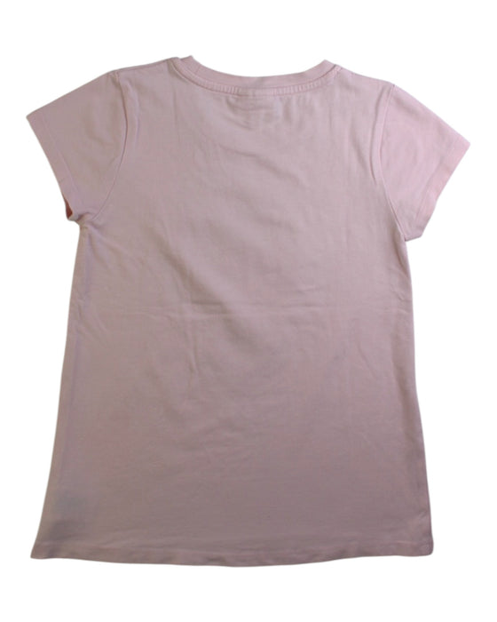 A Pink Short Sleeve Tops from Seed in size 7Y for girl. (Back View)