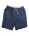 A Navy Shorts from Albetta in size 2T for boy. (Front View)