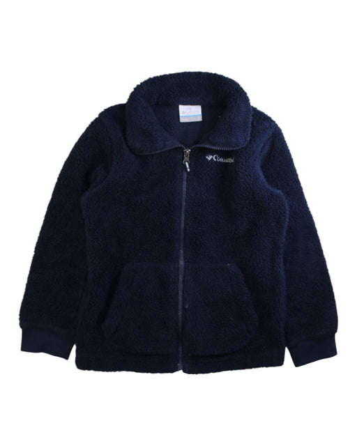 A Navy Fleece from Columbia in size 8Y for neutral. (Front View)
