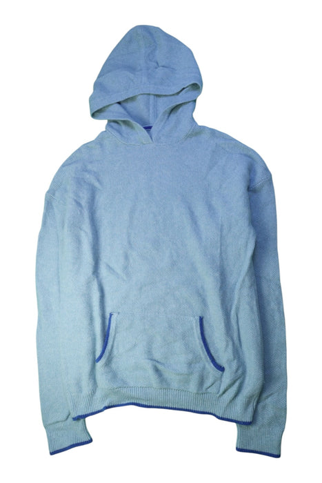 A Blue Hooded Sweatshirts from Boden in size 13Y for neutral. (Front View)