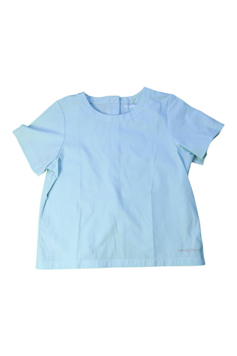 A Blue Short Sleeve Tops from Moody Tiger in size 4T for girl. (Front View)