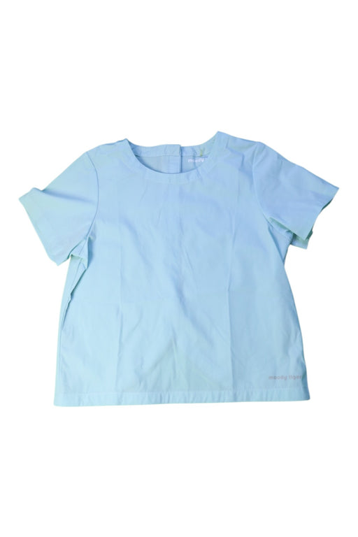 A Blue Short Sleeve Tops from Moody Tiger in size 4T for girl. (Front View)