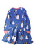 A Blue Long Sleeve Dresses from Boden in size 6T for girl. (Back View)