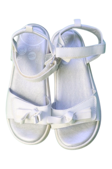 A White Sandals from Stride Rite in size 5T for girl. (Back View)