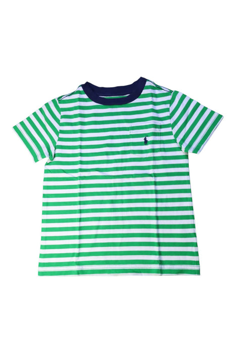 A Green Short Sleeve T Shirts from Polo Ralph Lauren in size 4T for boy. (Front View)
