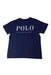 A Navy Short Sleeve T Shirts from Polo Ralph Lauren in size 4T for boy. (Back View)