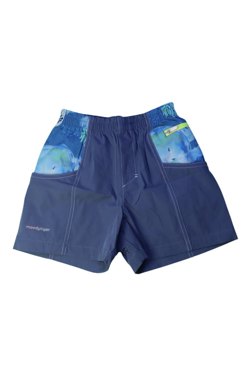 A Blue Shorts from Moody Tiger in size 6T for neutral. (Front View)