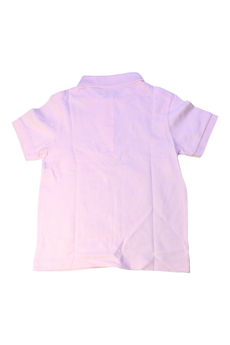 A Pink Short Sleeve Polos from Lacoste in size 6T for boy. (Back View)