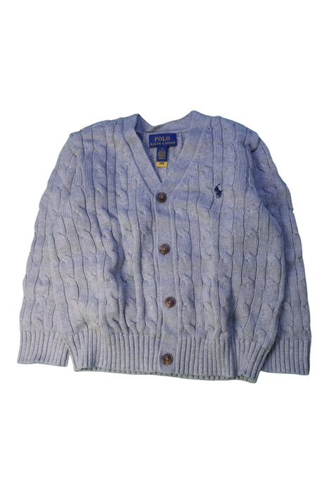 A Grey Cardigans from Polo Ralph Lauren in size 5T for boy. (Front View)