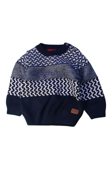 A Navy Knit Sweaters from Boss in size 18-24M for boy. (Front View)