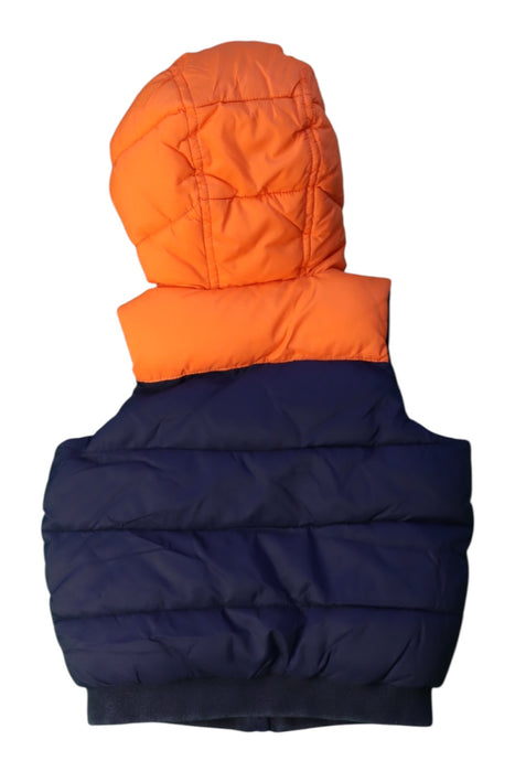 A Orange Outerwear Vests from Petit Bateau in size 6-12M for boy. (Back View)