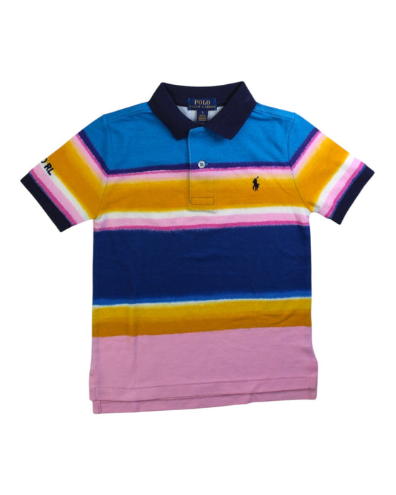A Multicolour Short Sleeve Polos from Polo Ralph Lauren in size 5T for boy. (Front View)